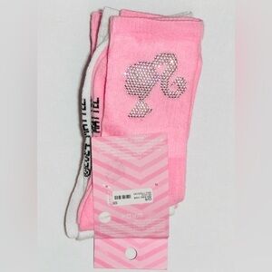 Barbie Rhinestone 3-Pack of Women’s Crew Socks